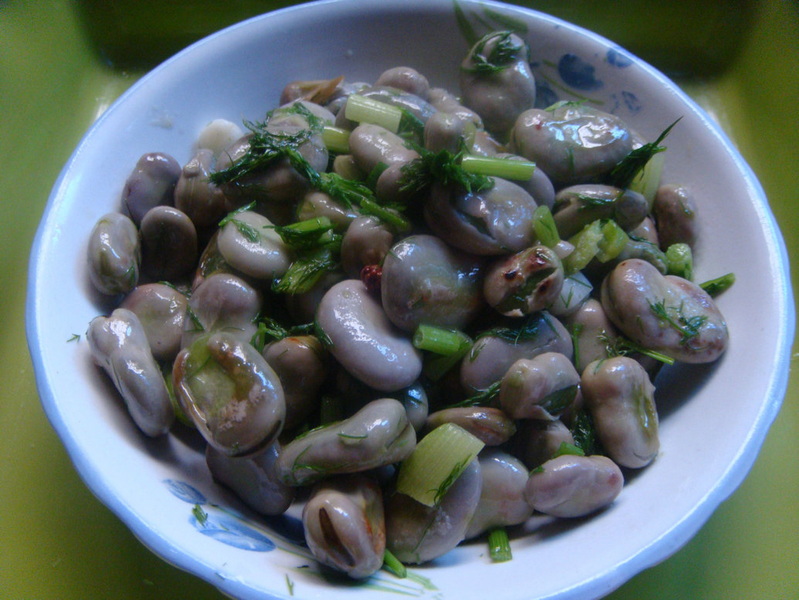凉拌香菜胡豆