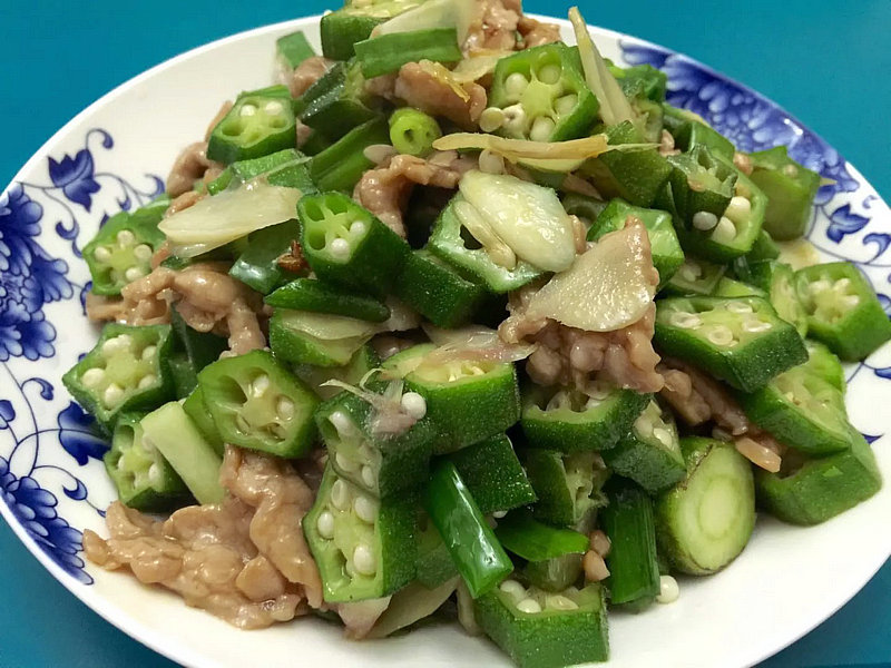 籽姜秋葵肉片