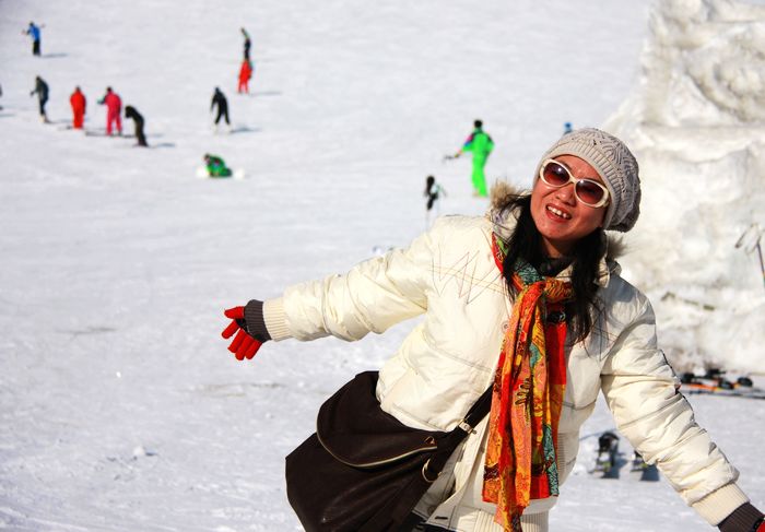 拍摄于2009年1月10  日北京龙庆峡滑雪场
