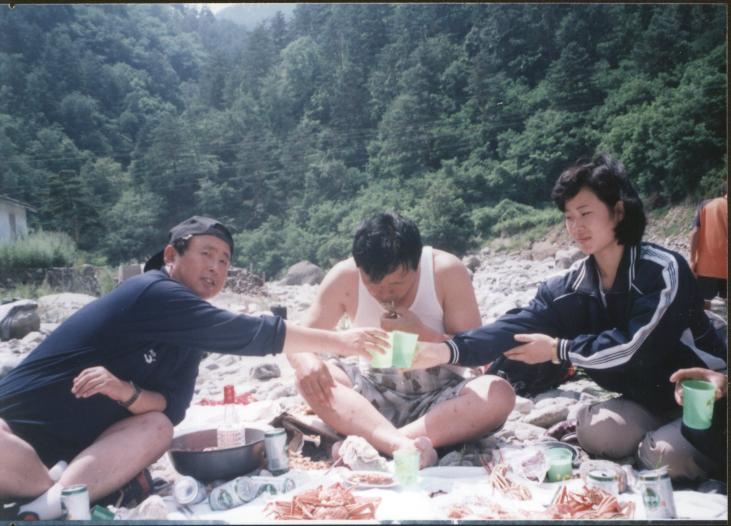 在朝鲜七宝山上