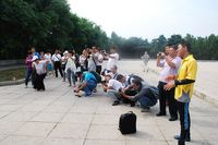 联系拍摄场面