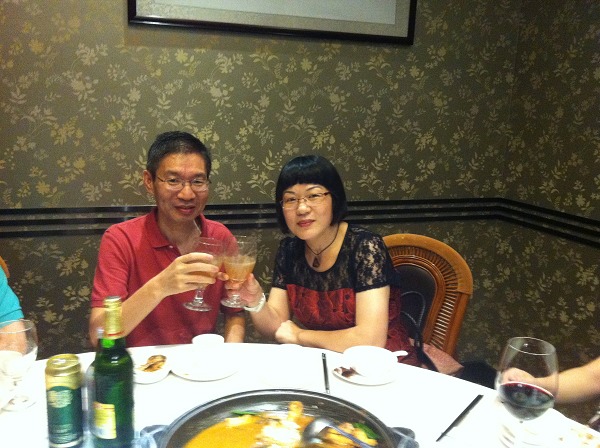 徐俊术后70天返美前众好友为其饯行