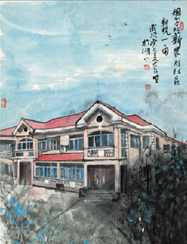 集约土地后二户联建房