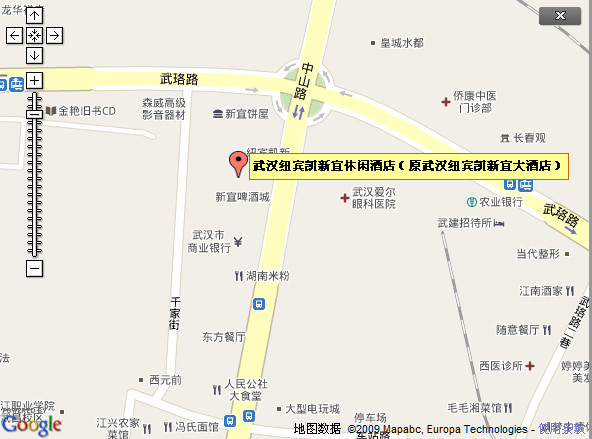 目标武汉： 天河机场<===>纽宾凯新宜休闲酒店 路图参考