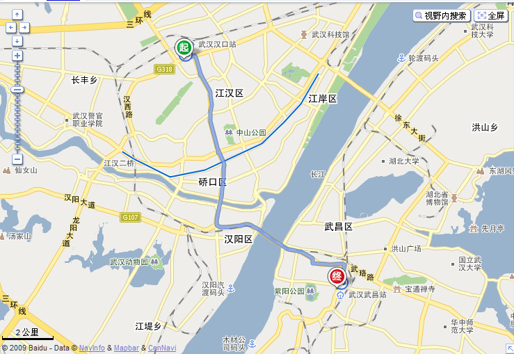 目标武汉： 天河机场<===>纽宾凯新宜休闲酒店 路图参考