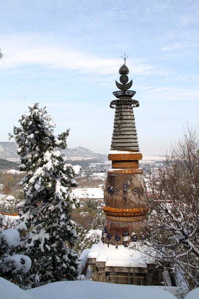大雪中的颐和园
