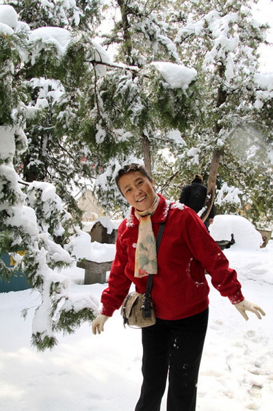 大雪中的颐和园