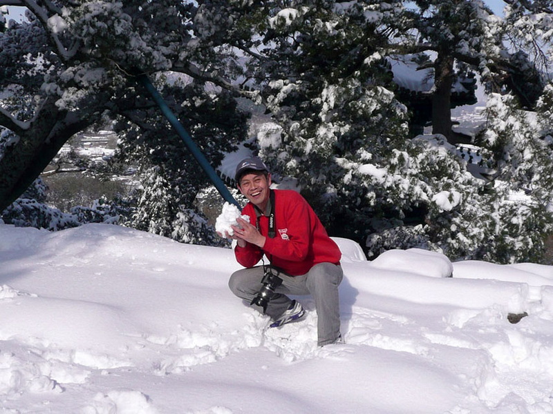 大雪中的颐和园