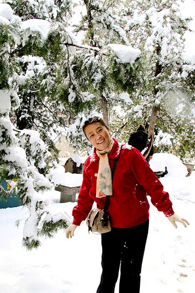大雪中的颐和园