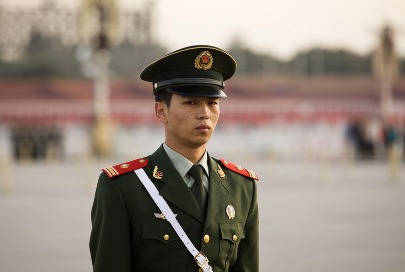 国庆前夕拍天安门升旗
