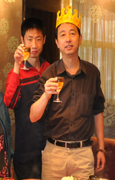 两位山东肝友今日在济南同庆5周年生日