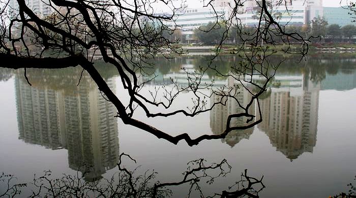 [原创摄影]雾中的福州西湖