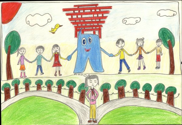 [求助]请大家快去投我女儿一票－世博书画大赛