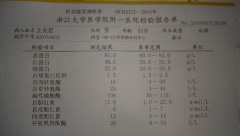 公开信----给肝功能不正常的朋友
